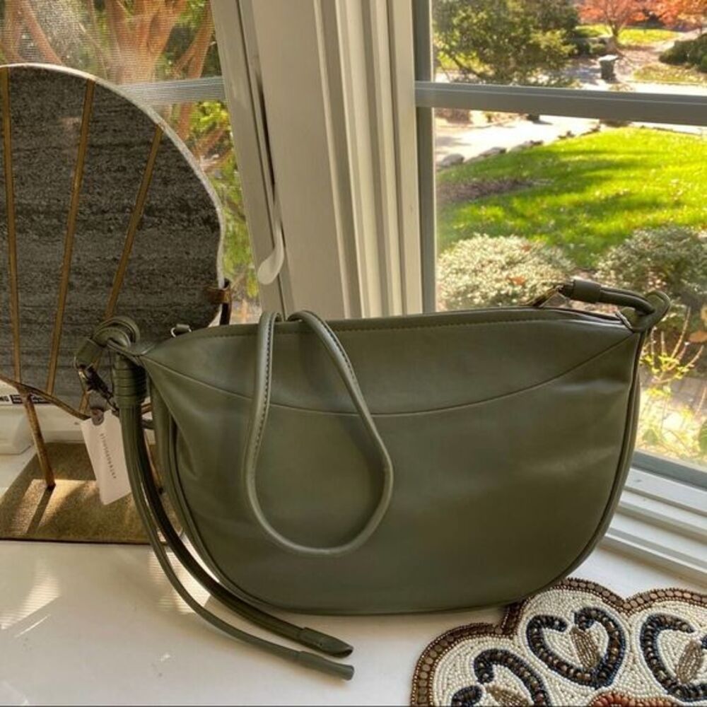 ANTHROPOLOGIE NWT Green Lucie Crossbody Bag